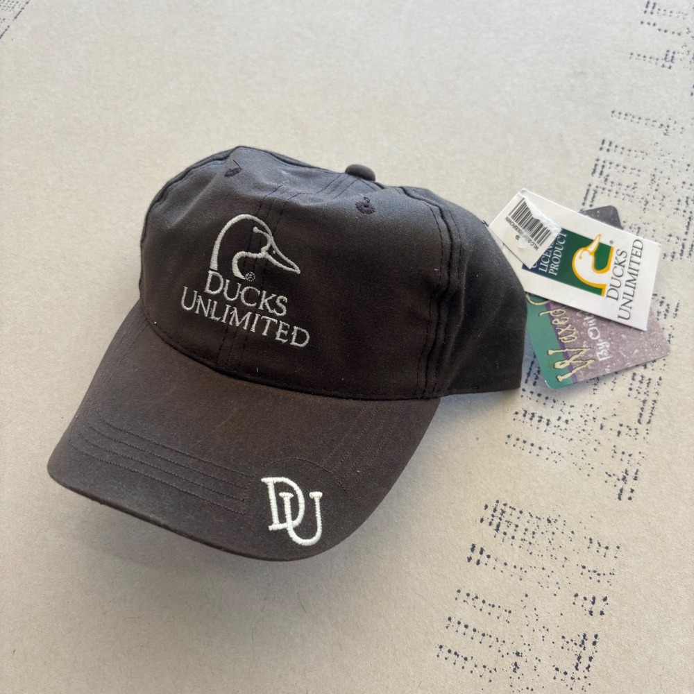 Vintage Ducks Unlimited Waxed Strapback Hat